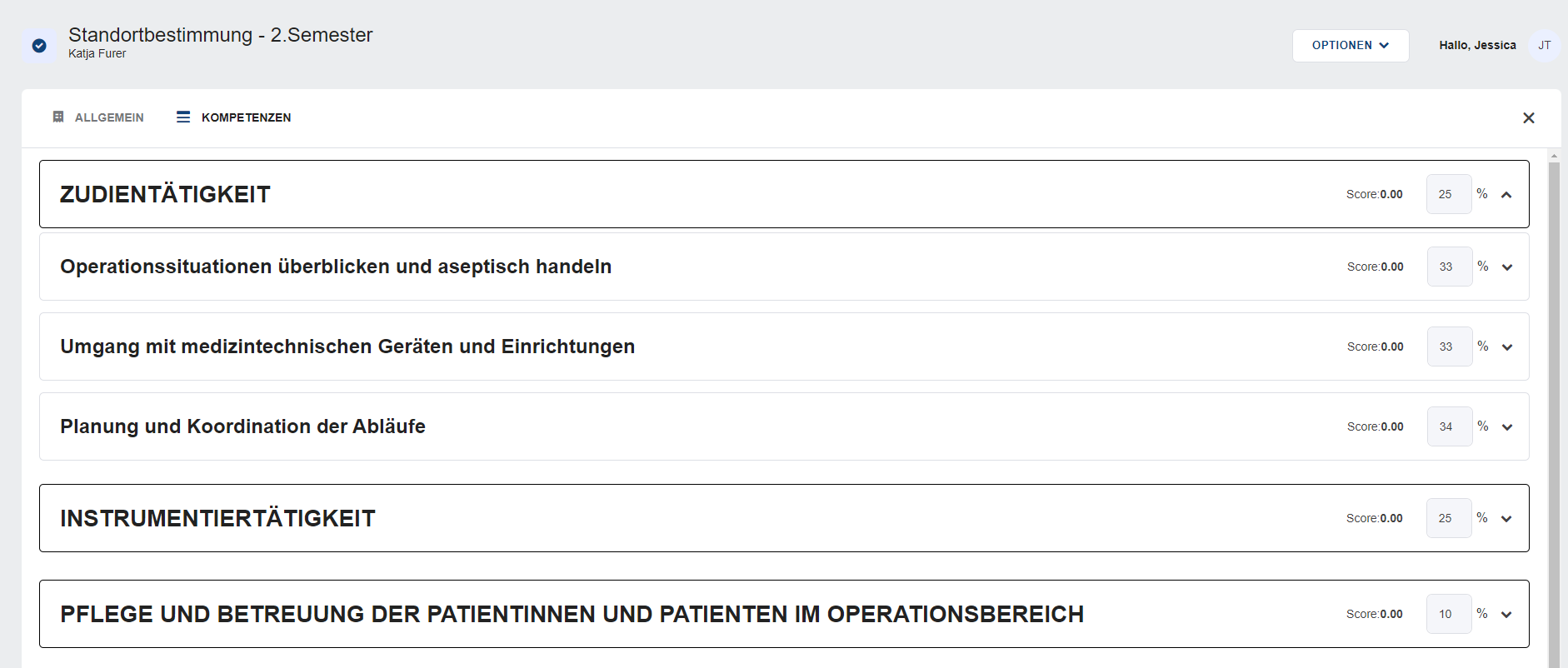 Kompetenzen aufgeklappt