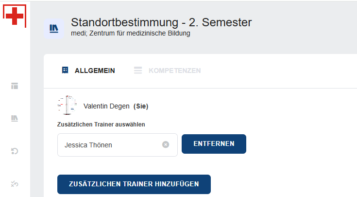 Trainer hinzufügen