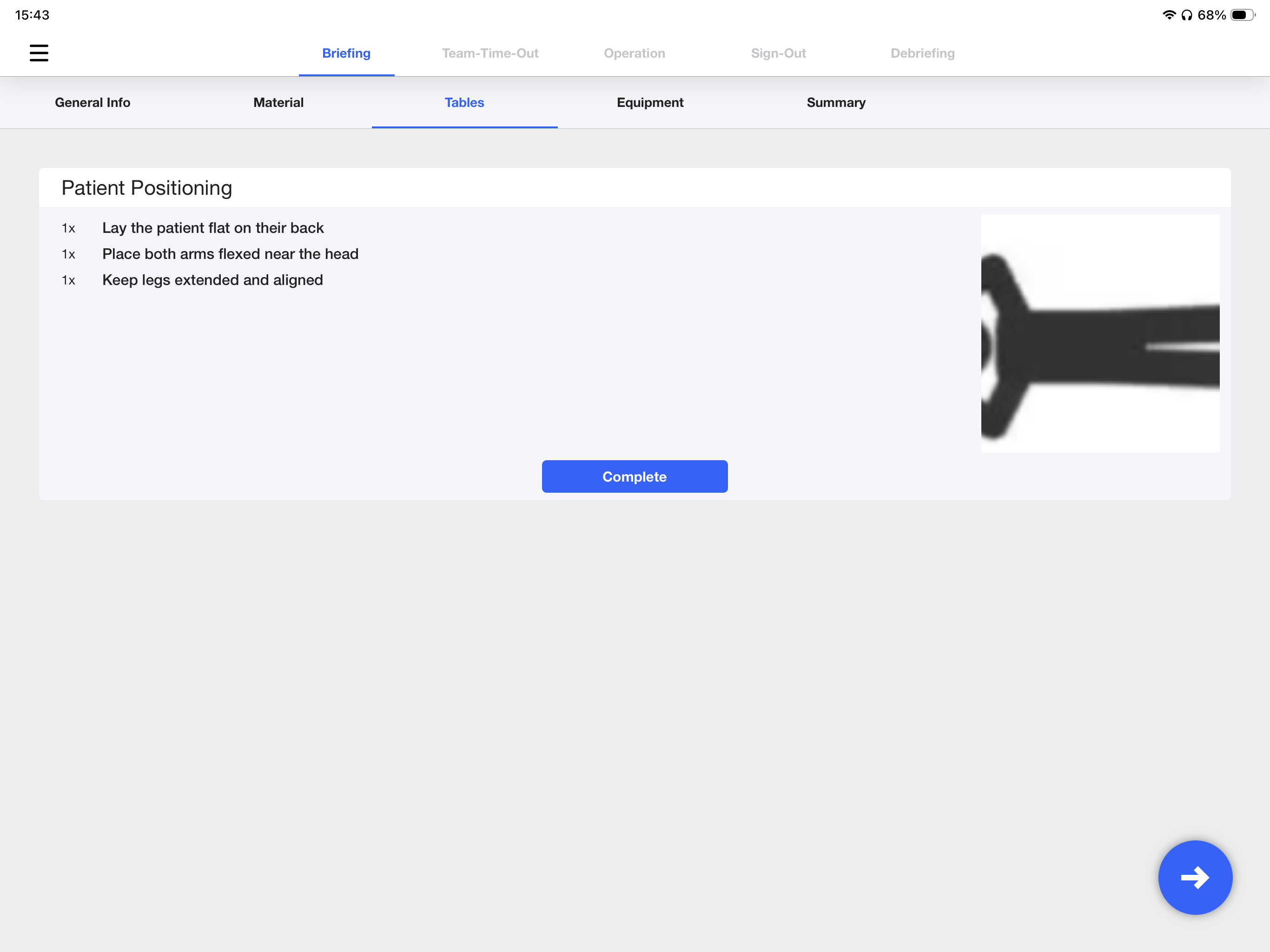 Set-Up checklists