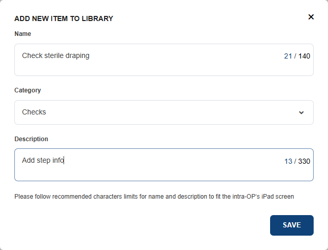 Add new step to library